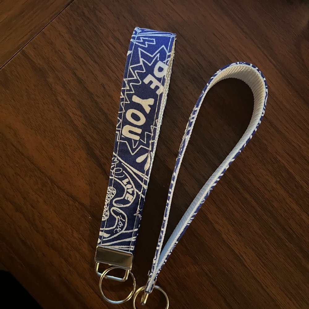 Hand Made Inspirational Words Print Key Chain